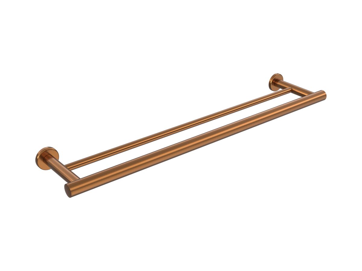 reece Mizu Drift Double Towel Rail 600mm Brushed Bronze