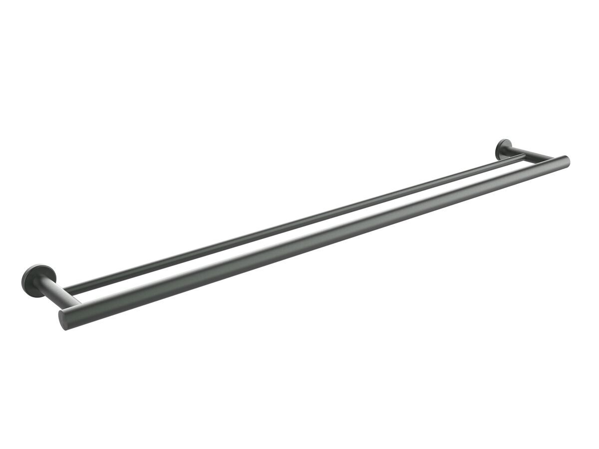 reece Mizu Drift Double Towel Rail 900mm Brushed Gunmetal