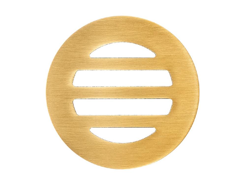 Reece Mizu Drift Drop In Grate Round 50mm Brushed Gold