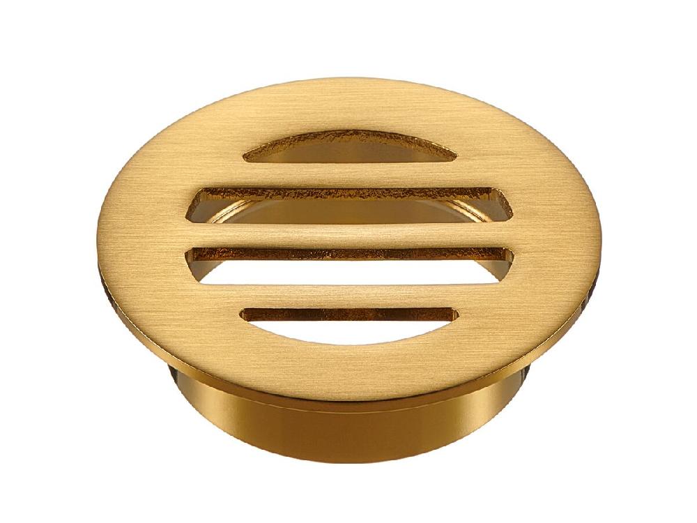 reece Mizu Drift Drop In Grate Round 50mm Brushed Gold