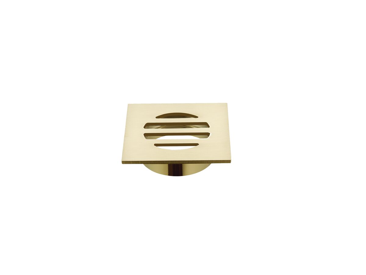 reece Mizu Drift Drop In Grate Square 50mm Brushed Brass