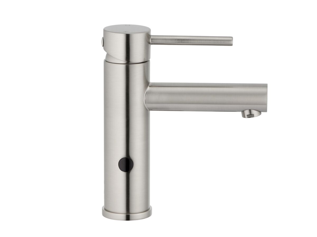 Reece Mizu Drift Dual Function Sensor Basin Mixer Brushed Nickel - Mains Powered (6 Star)