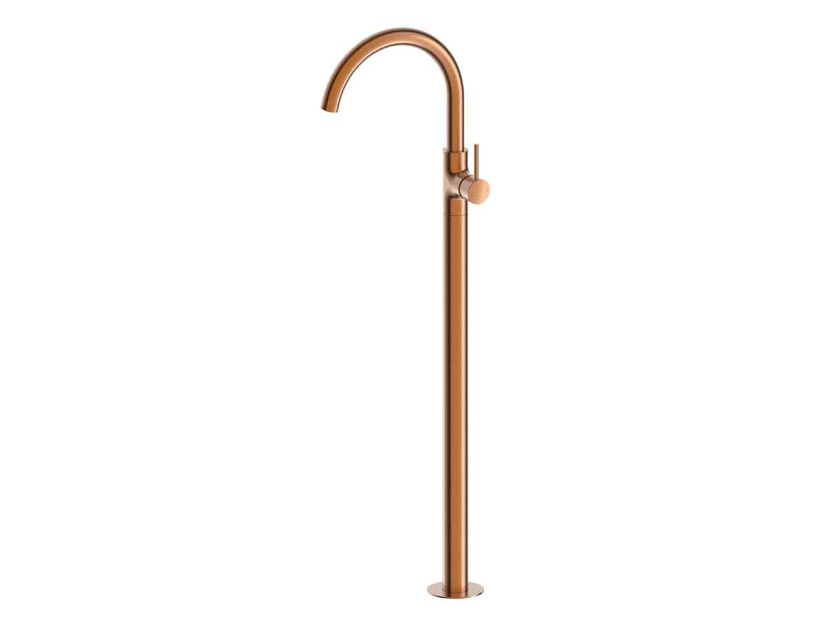 reece Mizu Drift Floor Mounted Bath Mixer Kit Brushed Bronze