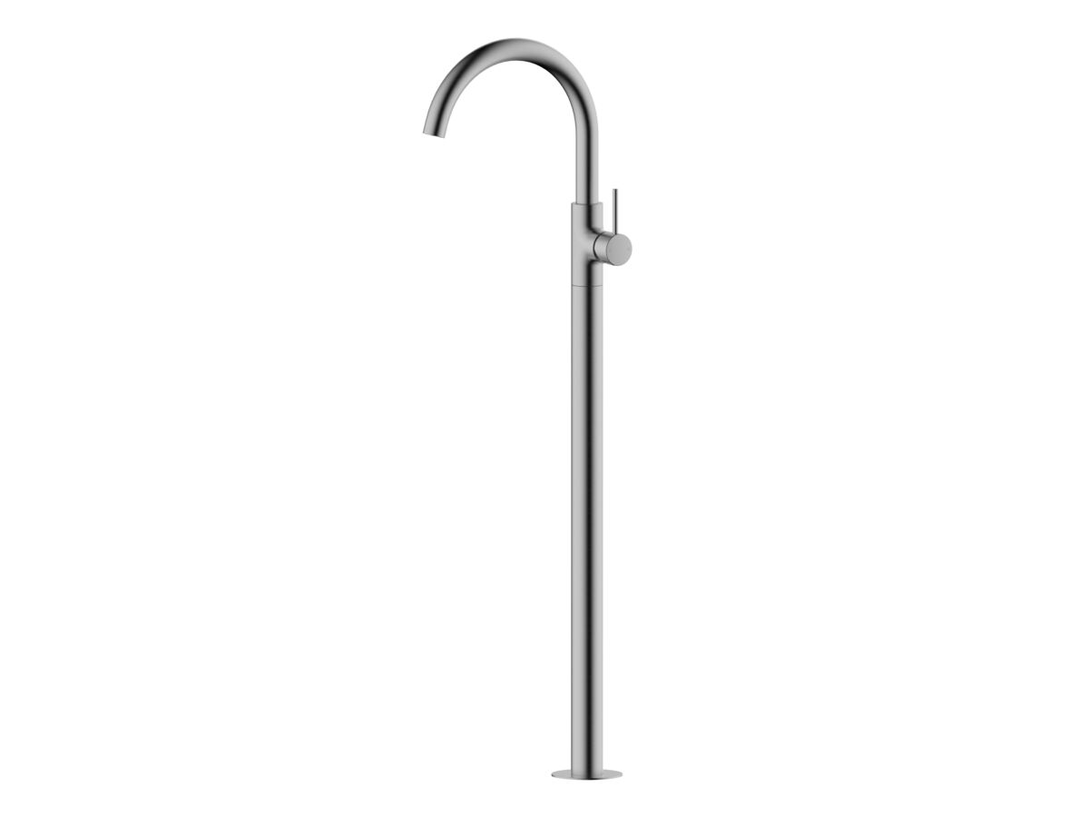 reece Mizu Drift Floor Mounted Bath Mixer Kit Brushed Gunmetal