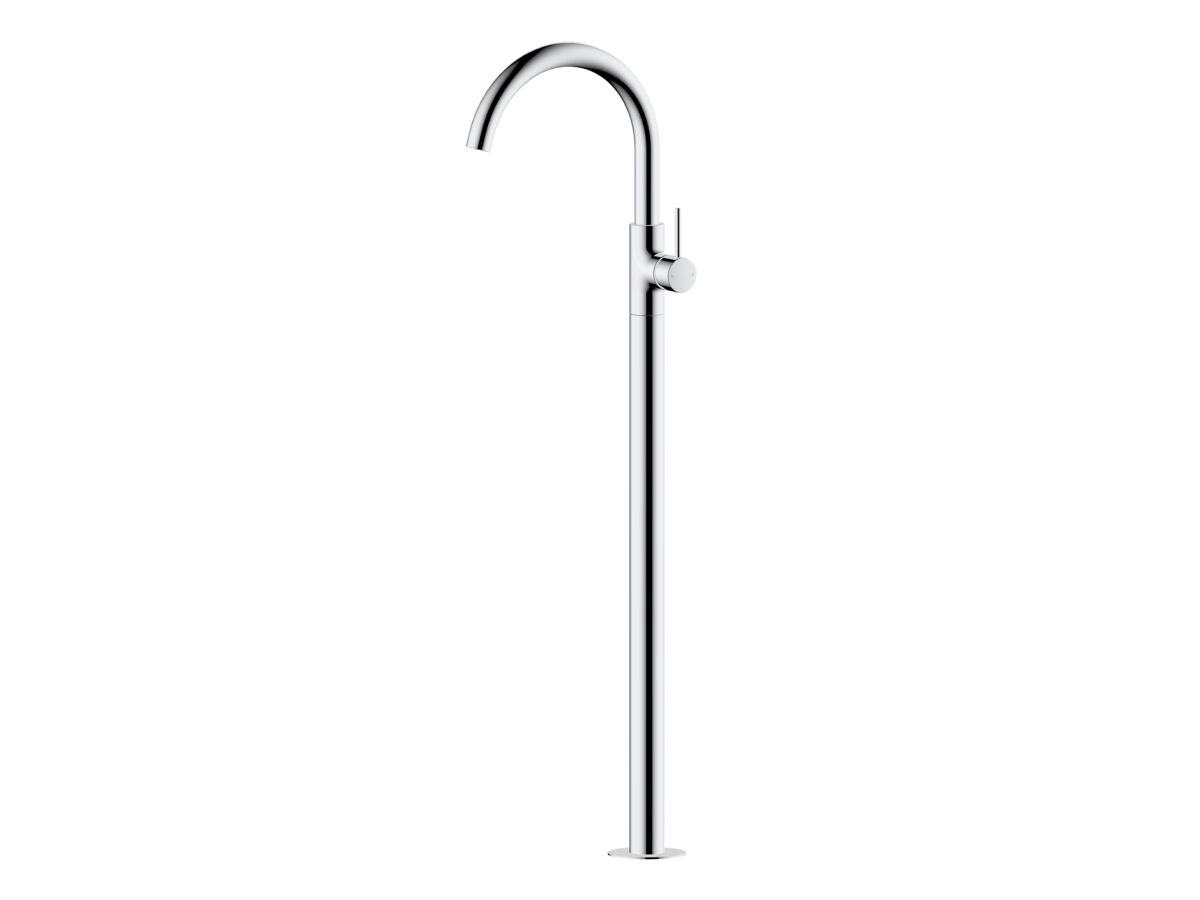 reece Mizu Drift Floor Mounted Bath Mixer Kit Chrome