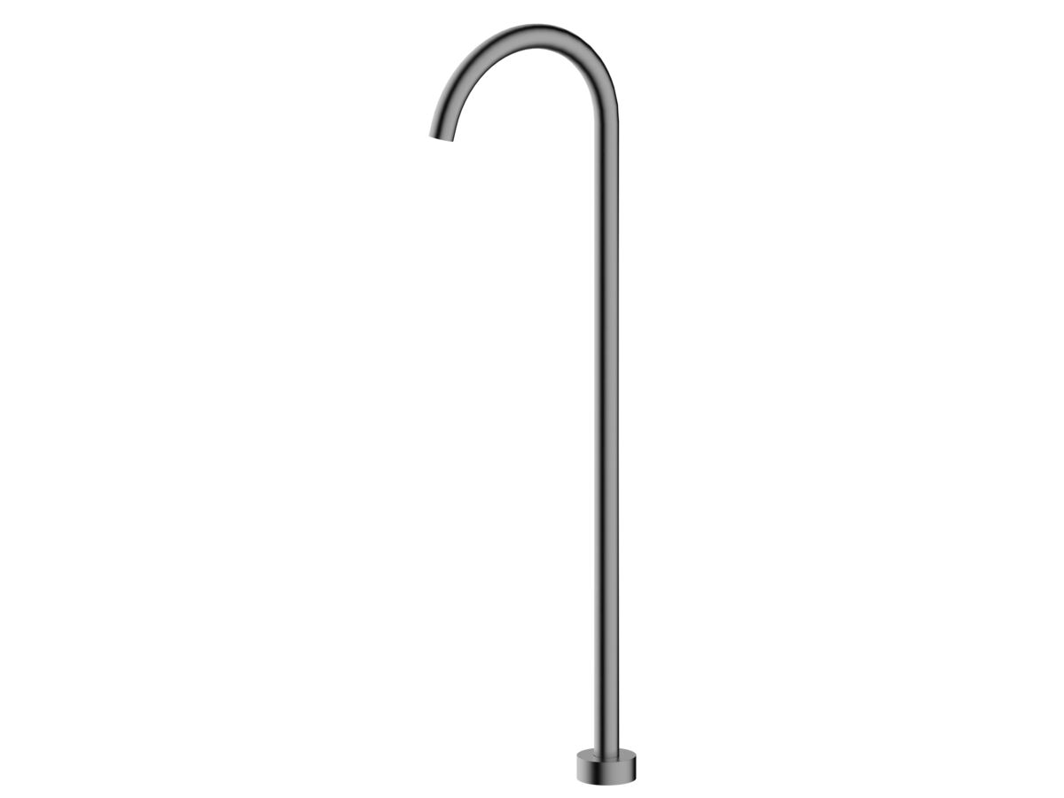 reece Mizu Drift Floor Mounted Bath Outlet Trimset Only Brushed Gunmetal