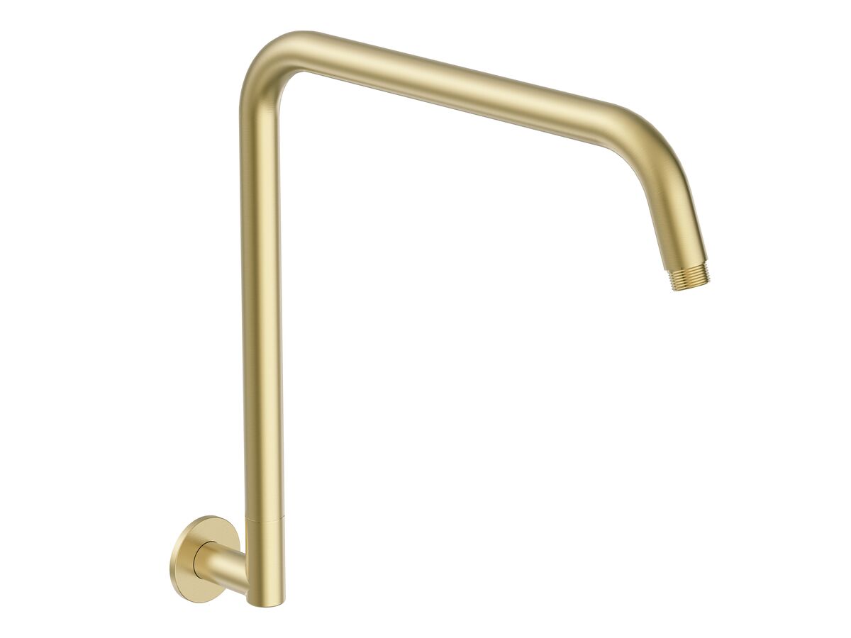 reece Mizu Drift Gooseneck Shower Arm Only Brushed Brass reece Mizu Drift Gooseneck Shower Arm Only Brushed Brass