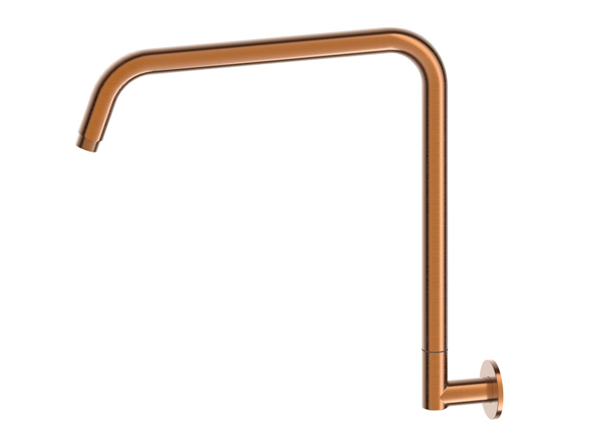 reece Mizu Drift Gooseneck Shower Arm Only Brushed Bronze