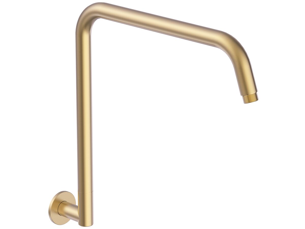 reece Mizu Drift Gooseneck Shower Arm Only Brushed Gold