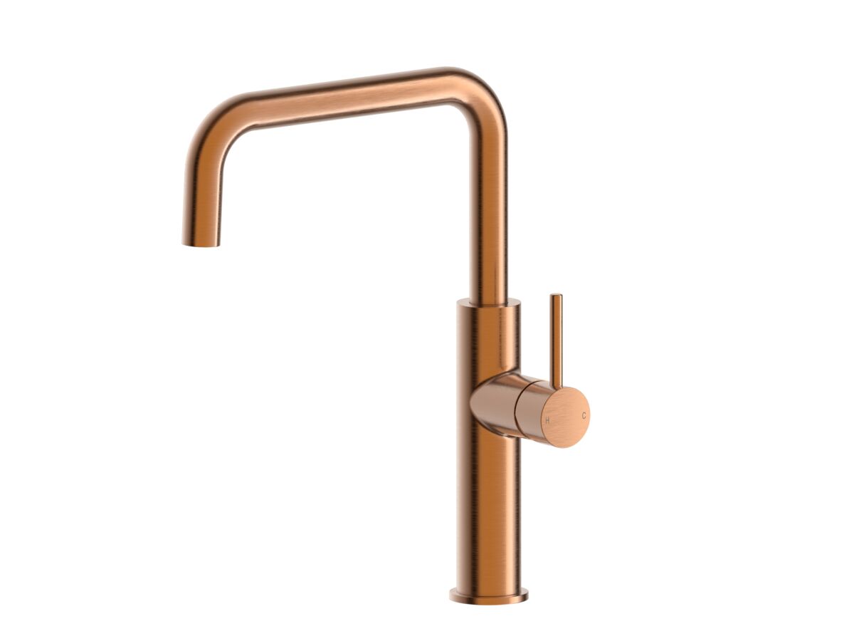 reece Mizu Drift Gooseneck Sink Mixer Tap Square Brushed Bronze (5 Star) Lead Free
