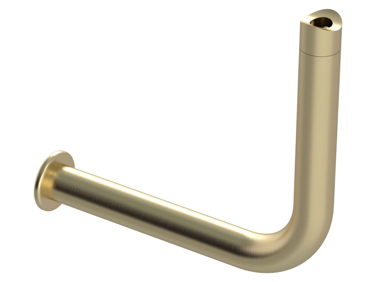 reece Mizu Drift Grab Rail Toilet Roll Holder Add-On Screw Connection Left Hand Brushed Nickel