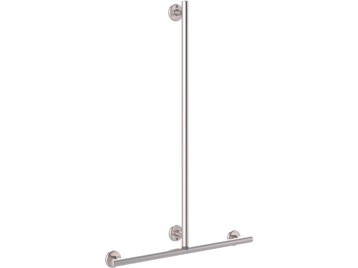 reece Mizu Drift Handshower Grab Rail 700 x 1100mm Brushed Stainless Steel