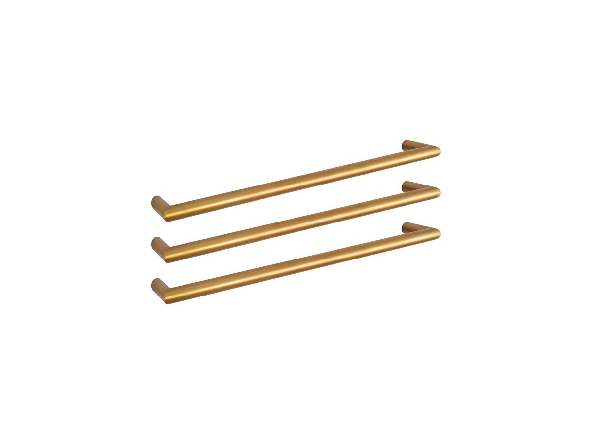 reece Mizu Drift Heated Towel Rail 630mm (Triple Pack) Brushed Gold PVD