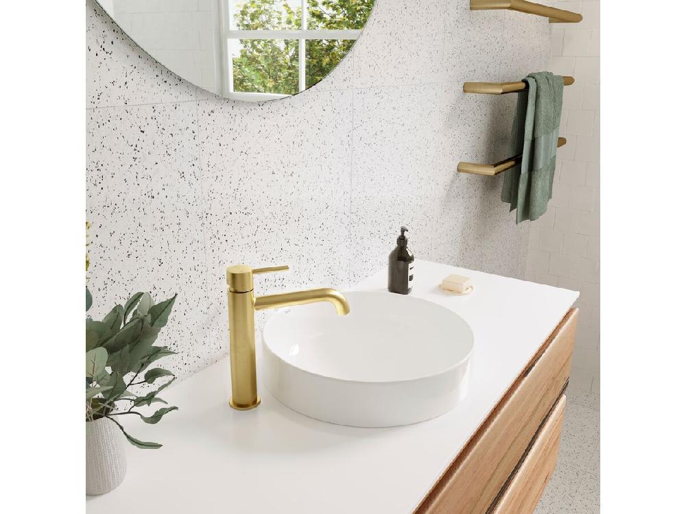 Reece Mizu Drift Heated Towel Rail 630mm (Triple Pack) Brushed Brass