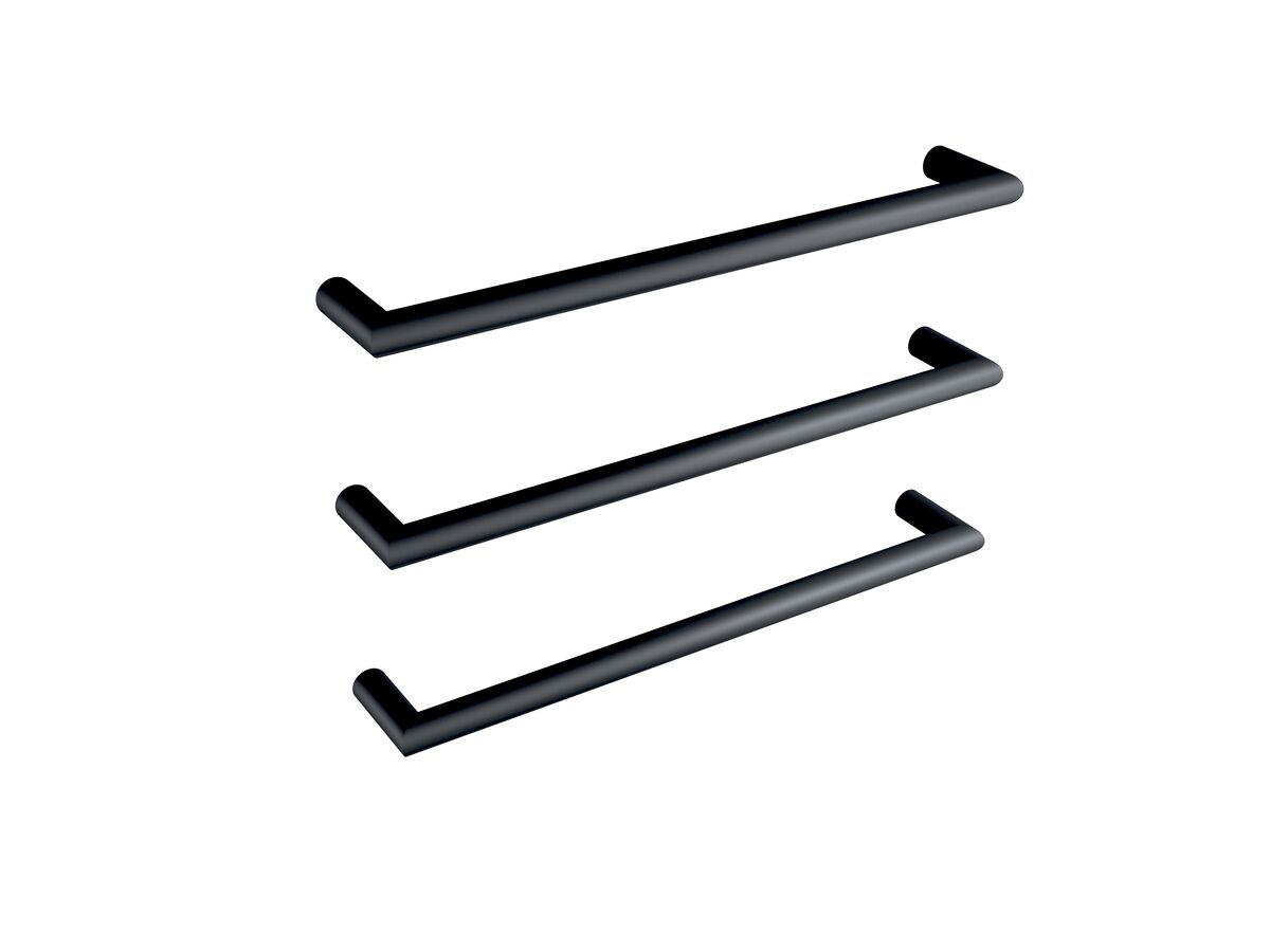 reece Mizu Drift Heated Towel Rail 630mm (Triple Pack) Matte Black