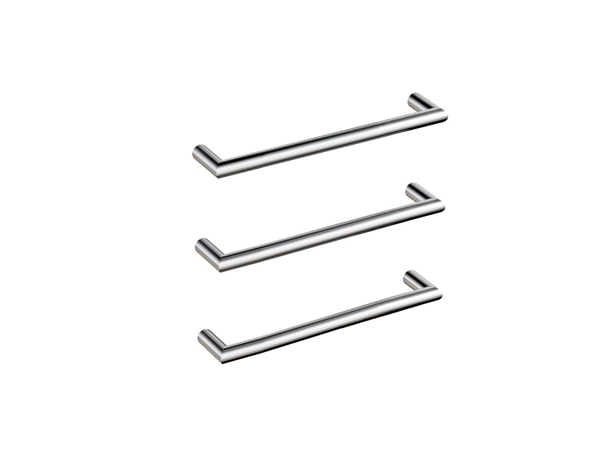 reece Mizu Drift Heated Towel Rail 630mm (Triple Pack) Polished Stainless Steel