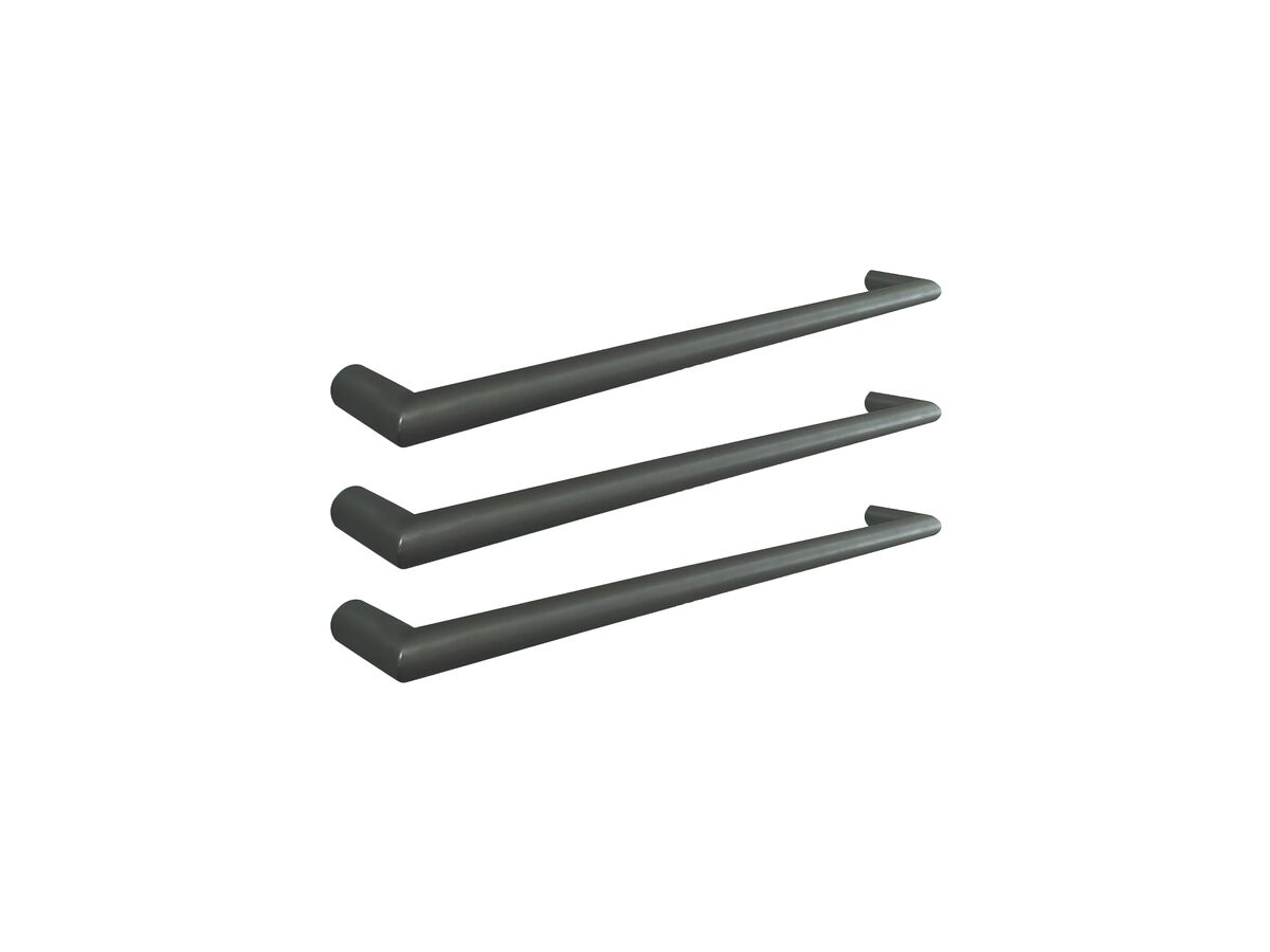 reece Mizu Drift Heated Towel Rail 830mm (Triple Pack) Brushed Gunmetal