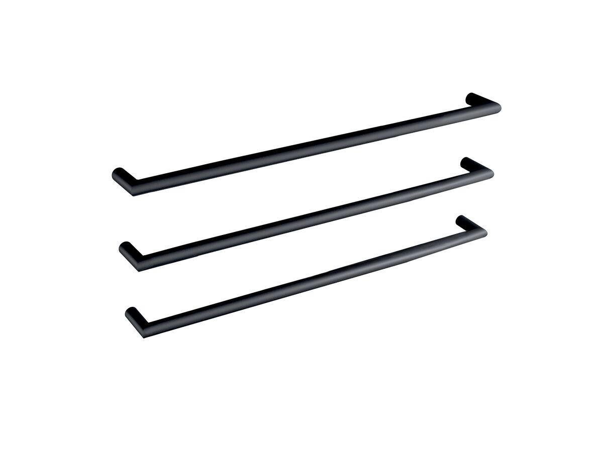 reece Mizu Drift Heated Towel Rail 830mm (Triple Pack) Matte Black
