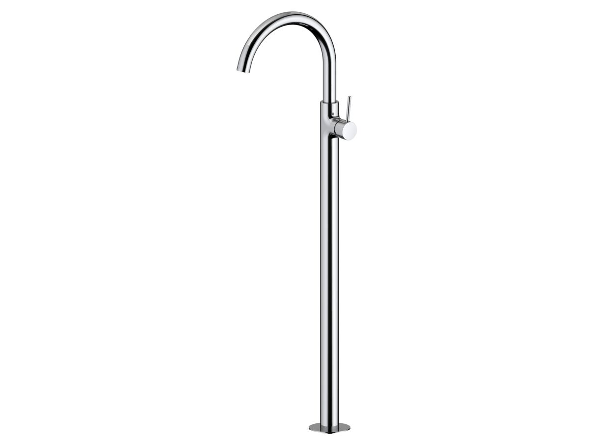 reece Mizu Drift MK2 Floor Mounted Bath Mixer Trim Set Only Chrome