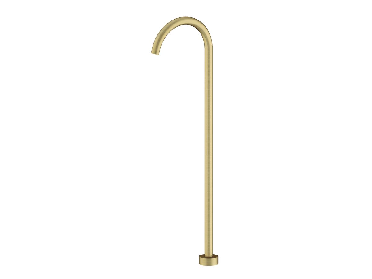 reece Mizu Drift MK2 Floor Mounted Bath Outlet Kit Brushed Brass