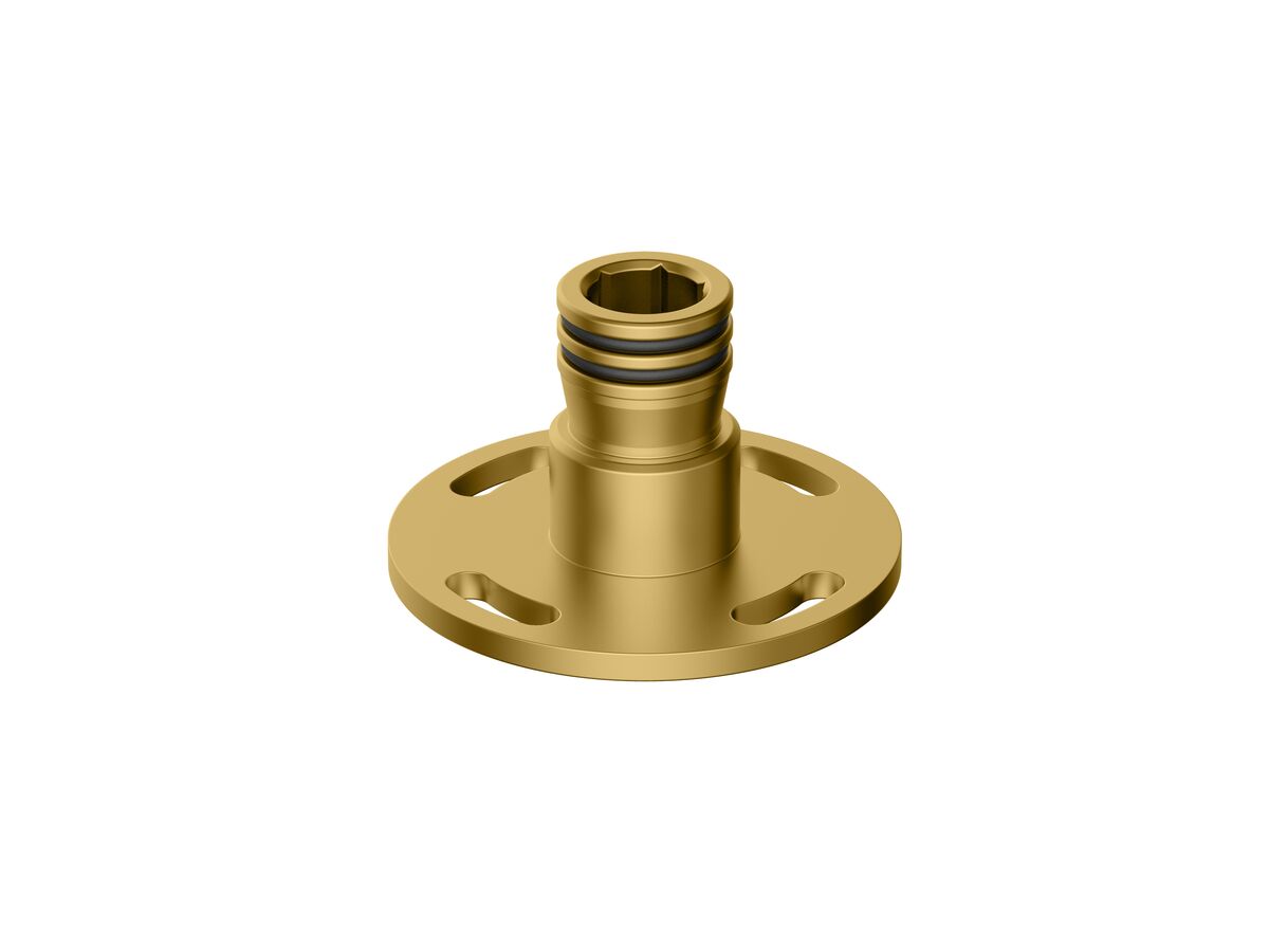 Reece Mizu Drift MK2 Floor Mounted Bath Outlet Kit Brushed Nickel