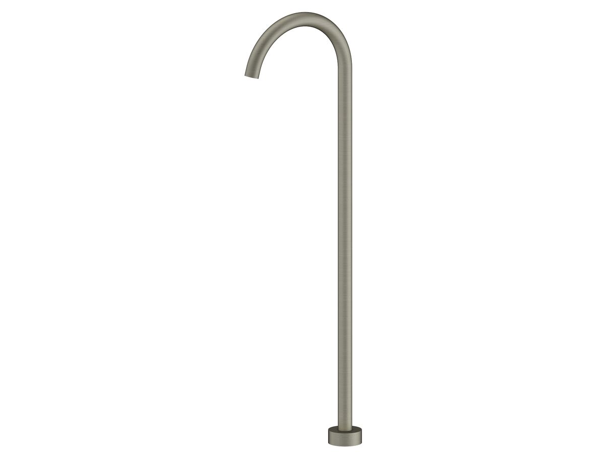 reece Mizu Drift MK2 Floor Mounted Bath Outlet Kit Brushed Nickel