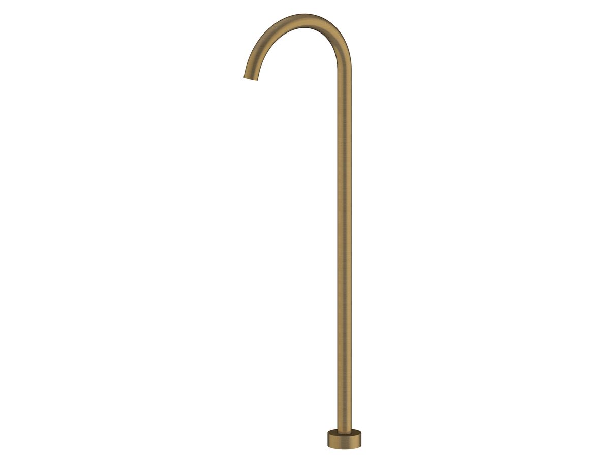 reece Mizu Drift MK2 Floor Mounted Bath Outlet Kit Brushed Gold