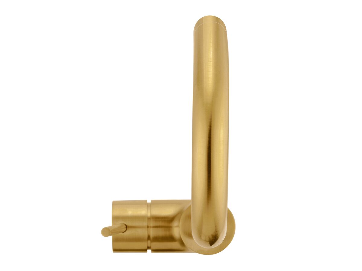 Reece Mizu Drift MK2 Gooseneck Sink Mixer Tap Brushed Gold (4 Star)