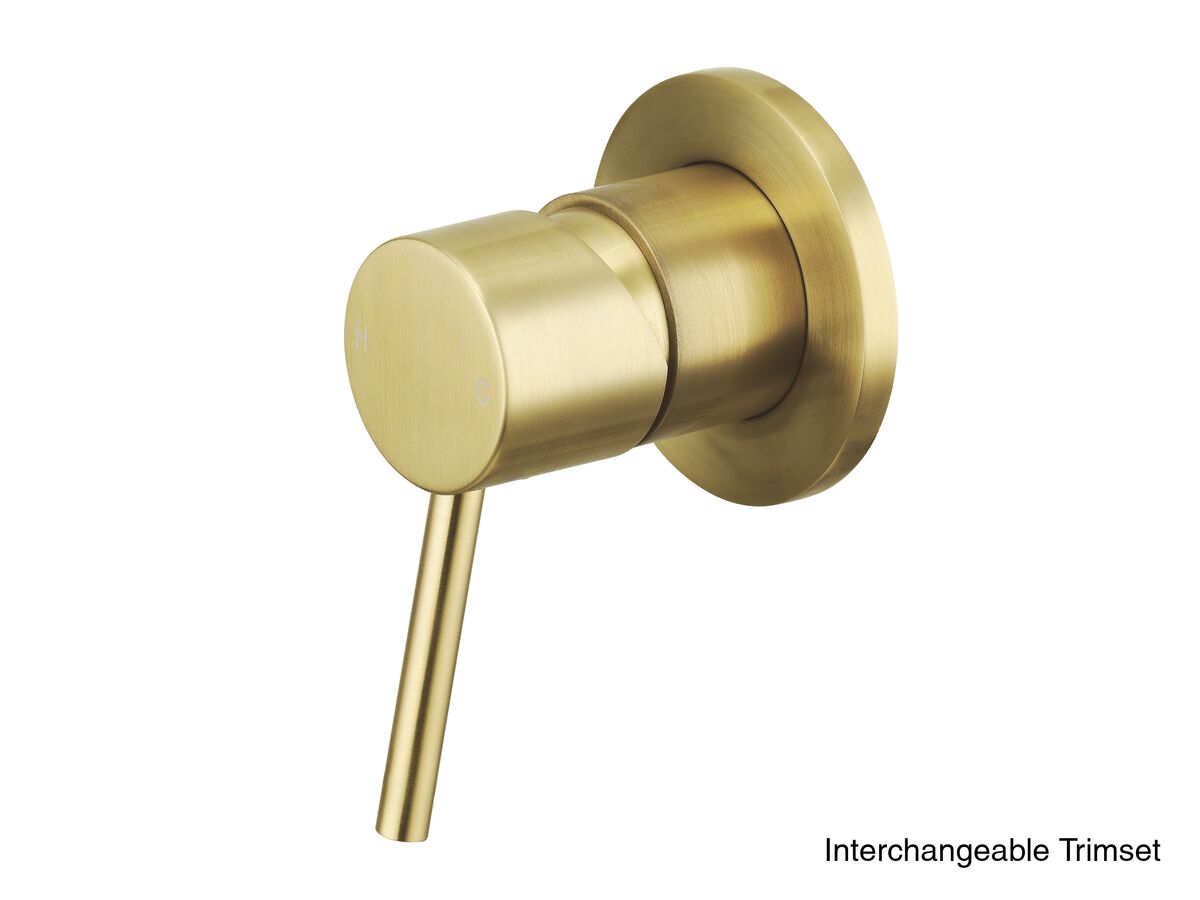 reece Mizu Drift MK2 Shower Mixer Kit Brushed Brass