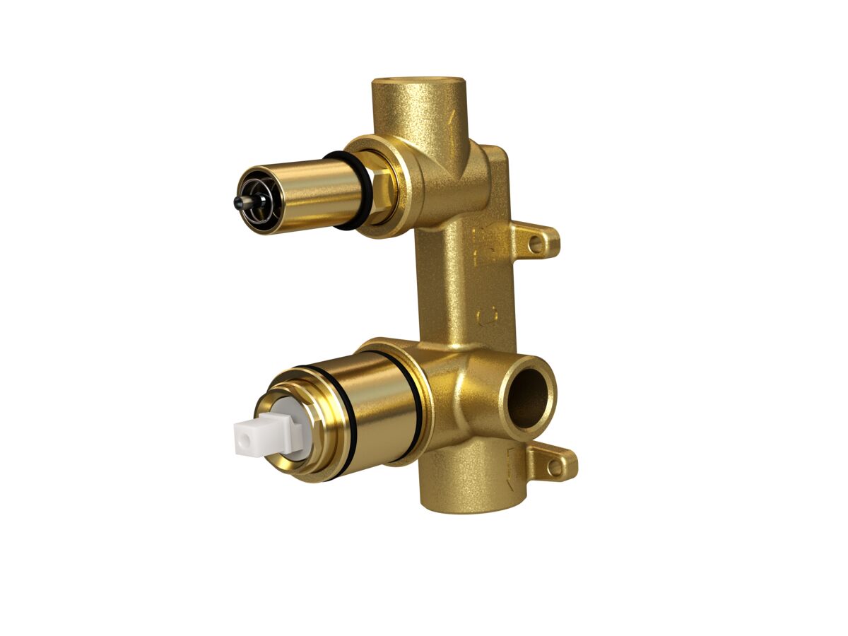 Reece Mizu Drift MK2 Shower Mixer Kit With Diverter Brushed Nickel