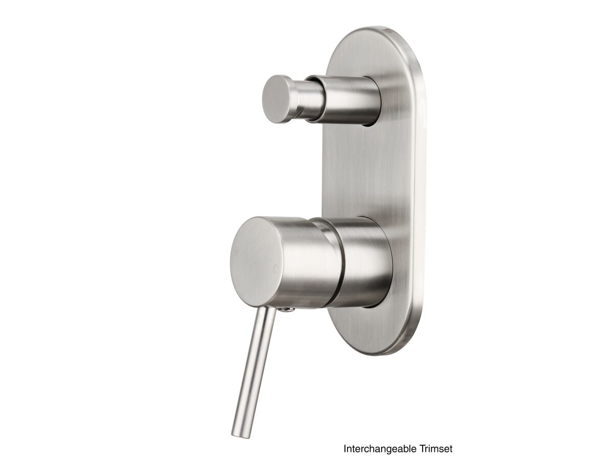 reece Mizu Drift MK2 Shower Mixer Kit with Diverter Brushed Nickel