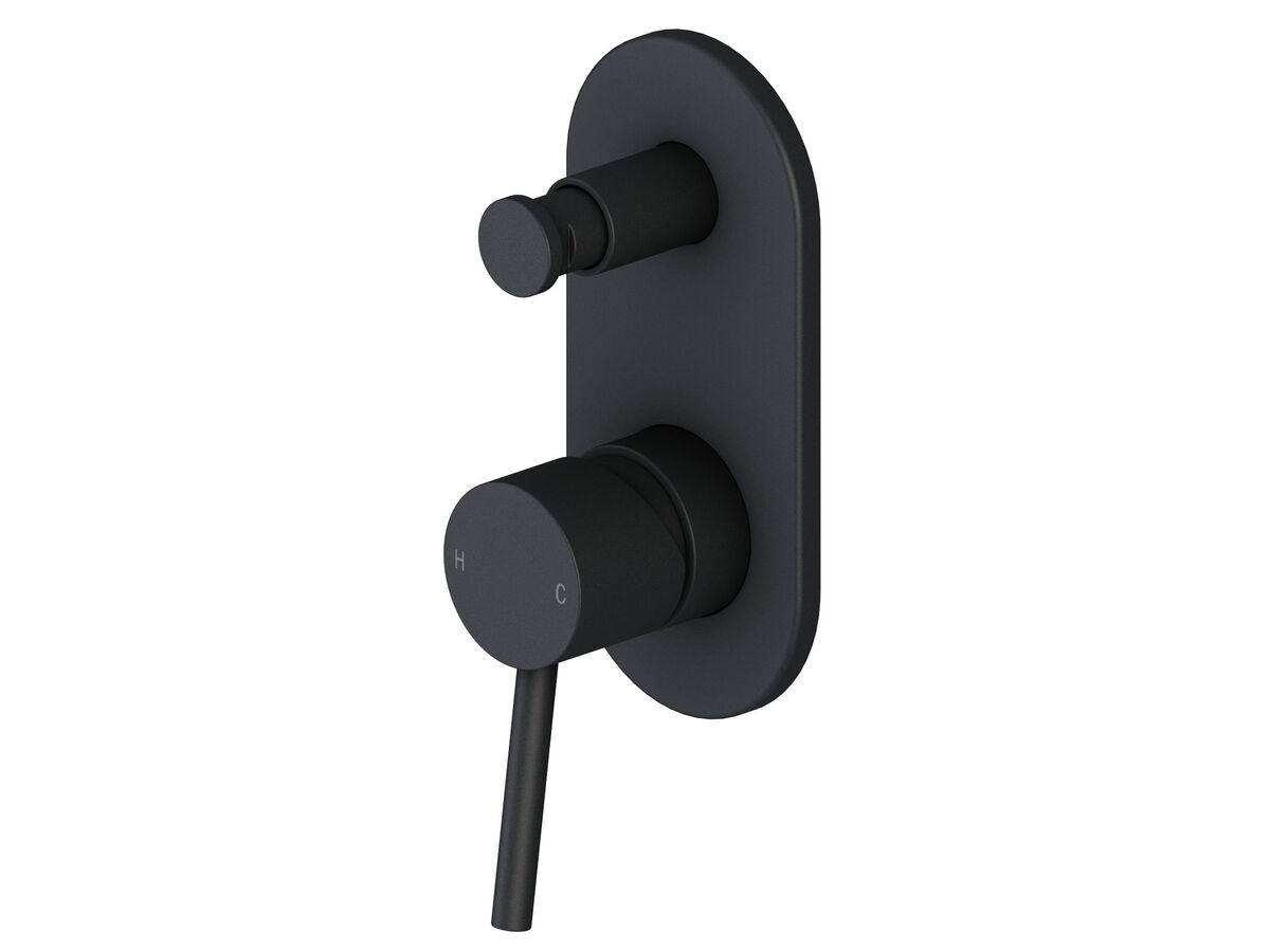 Reece Mizu Drift MK2 Shower Mixer With Diverter Trimset Matte Black