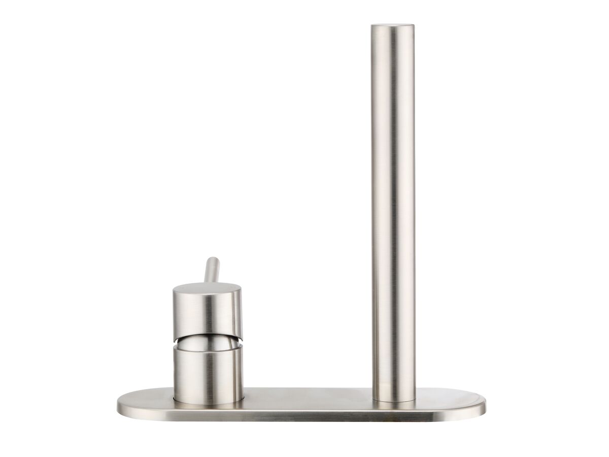 Reece Mizu Drift MK2 Wall Basin Mixer Tap Set Trimset Brushed Nickel (5 Star)