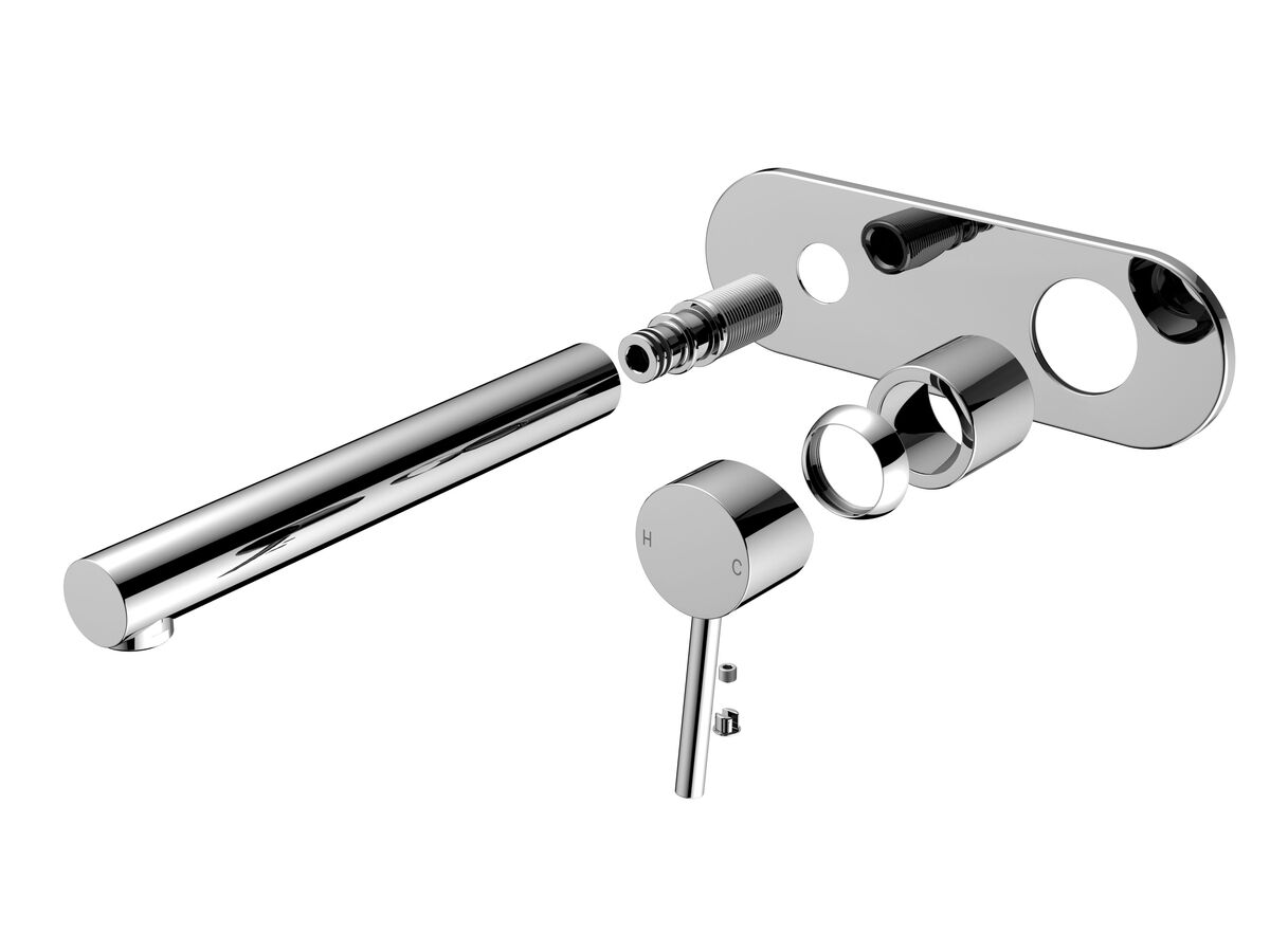 reece Mizu Drift MK2 Wall Basin Mixer Tap Set Trimset Chrome (5 Star)