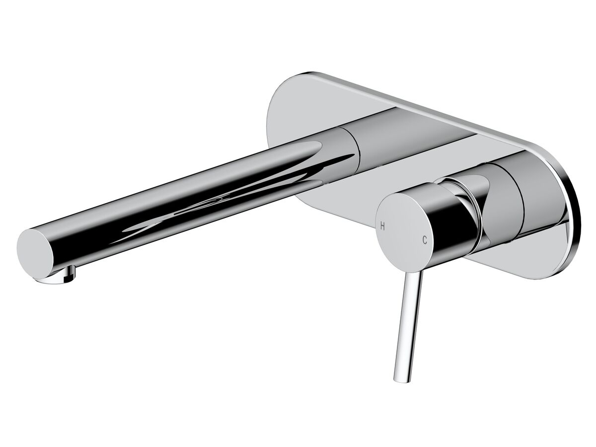 Reece Mizu Drift MK2 Wall Bath Mixer Tap Set Trimset 200mm Chrome