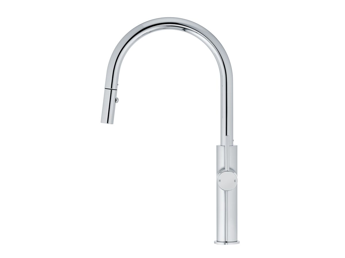 Reece Mizu Drift Pull Out Gooseneck Sink Mixer Curve 2 Function Chrome (5 Star) Lead Free