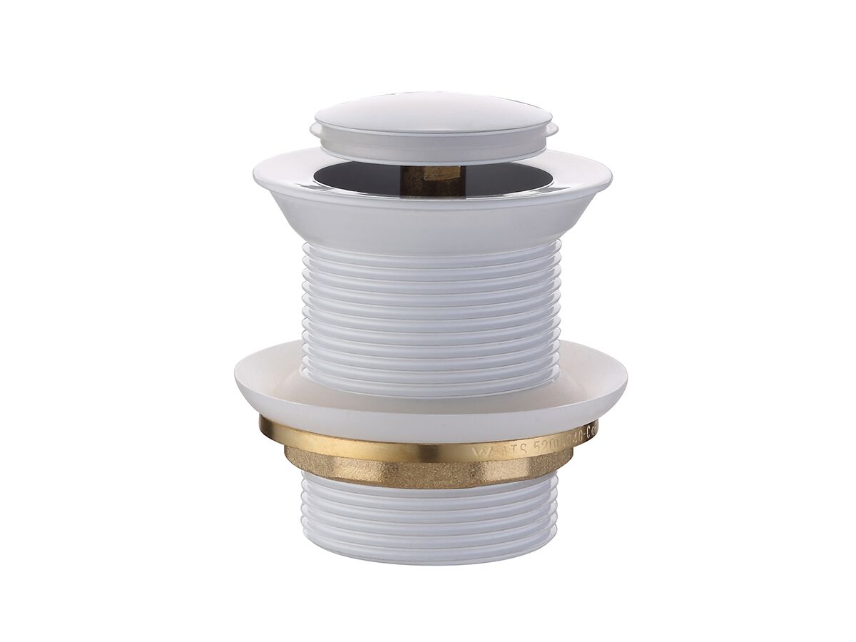 reece Mizu Drift Pull Out Pop Up Waste 40mm Non-Overflow Gloss White