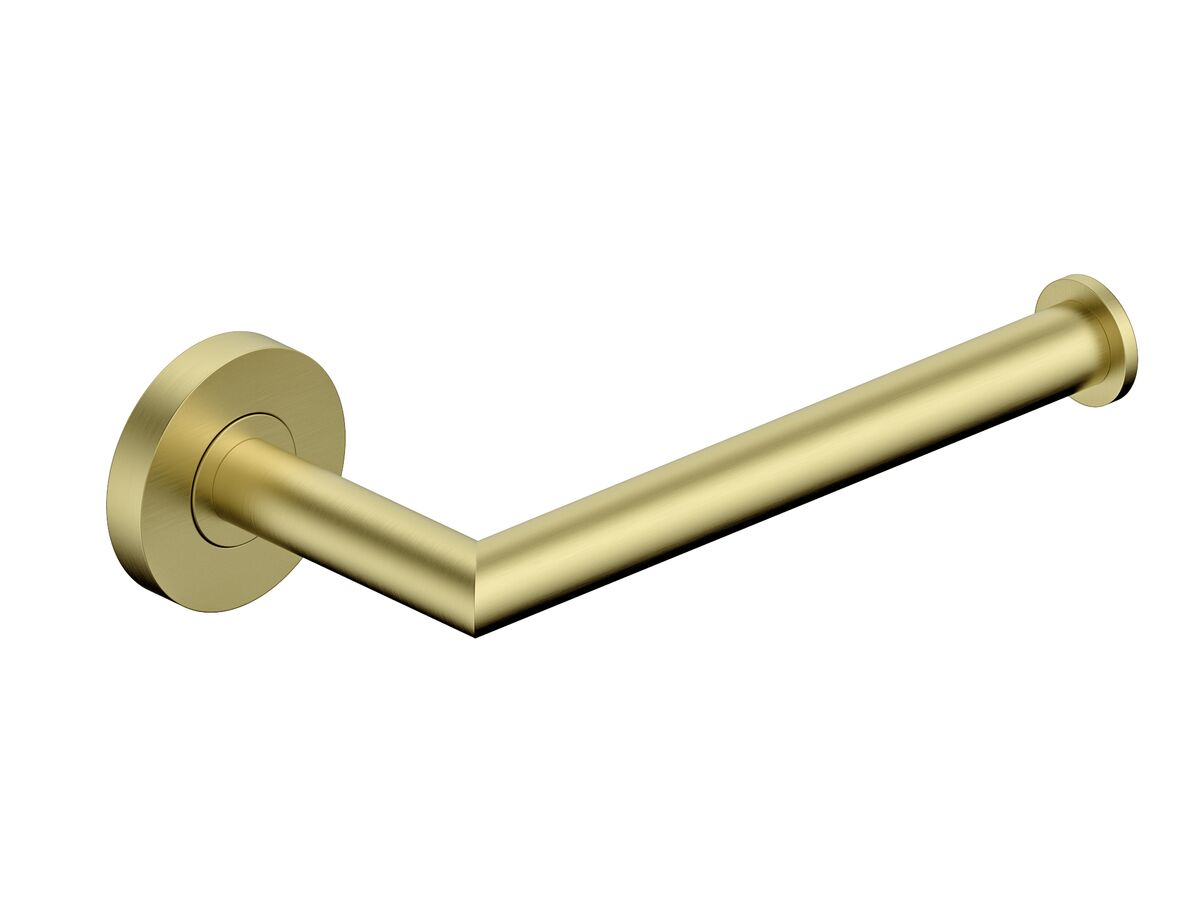 reece Mizu Drift Reversible Toilet Roll Holder Brushed Brass