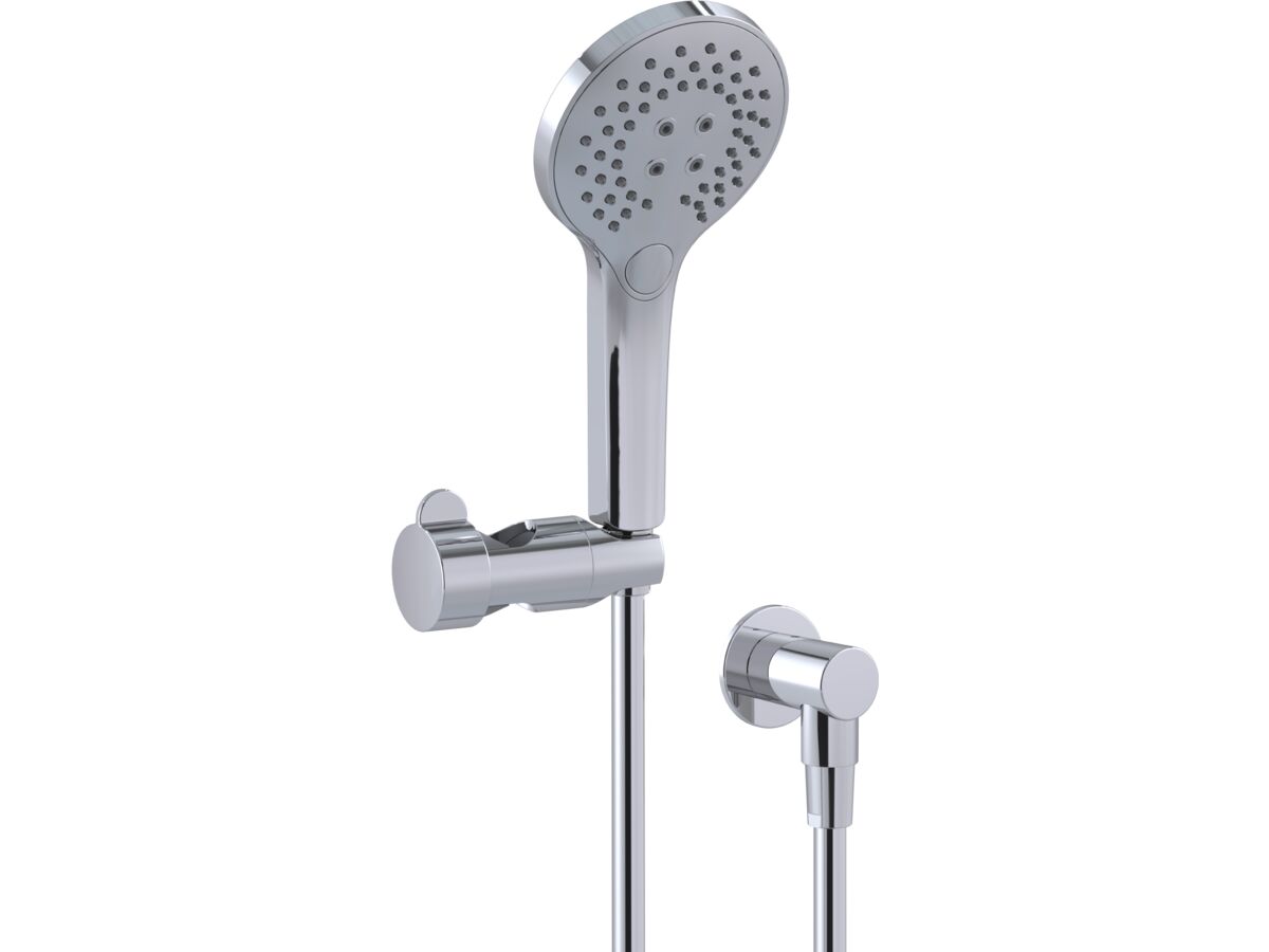 reece Mizu Drift Shower Grab Rail Conversion Kit 3 Functions with Water Inlet Chrome (5 Star)