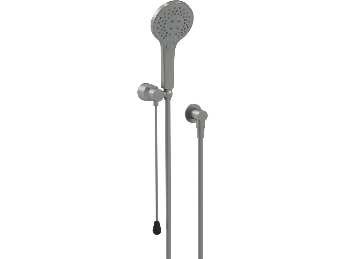 reece Mizu Drift Shower Kit with Push Pull 6 Litres per minute Brushed Gunmetal (5 Star)