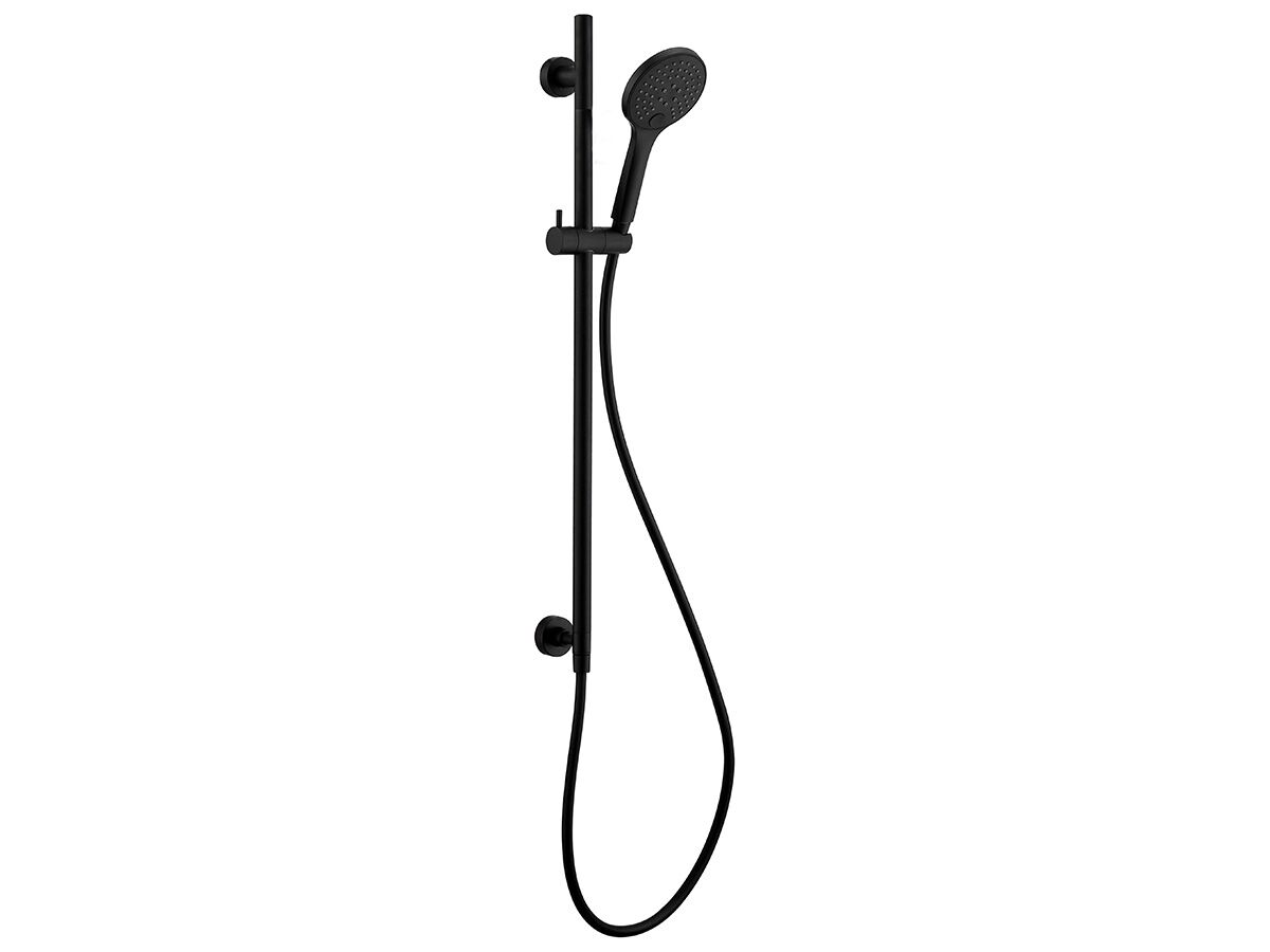 reece Mizu Drift Single Rail Shower with Top Rail Water Inlet Matte Black (3 Star)