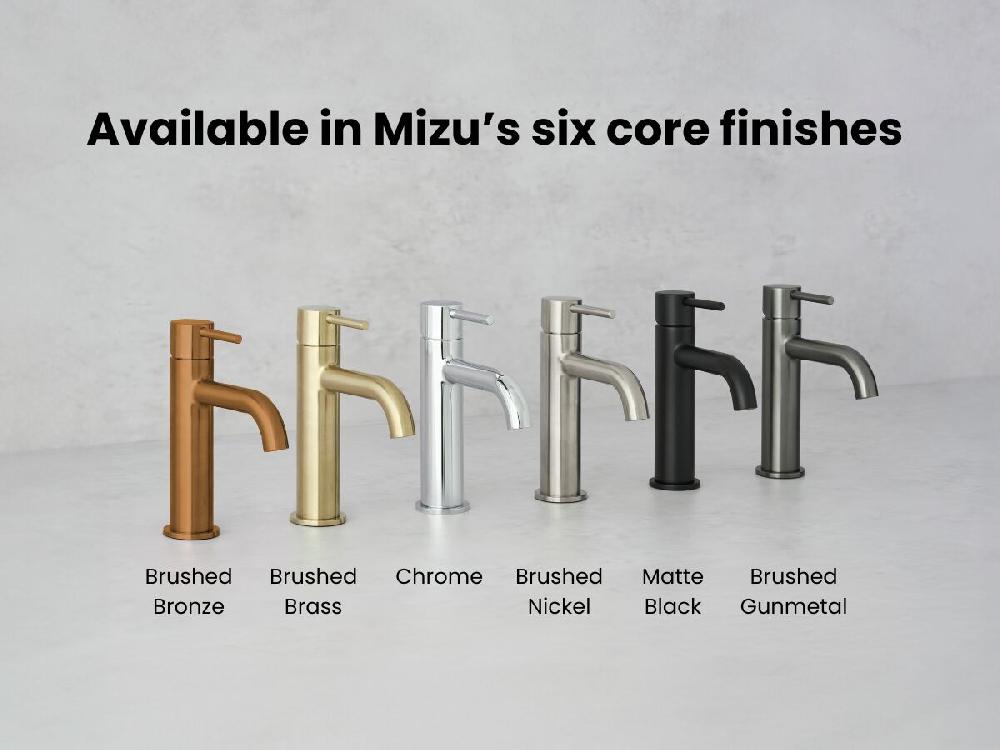 Reece Mizu Drift Single Rail Shower With Top Rail Water Inlet Brushed Bronze (3 Star)