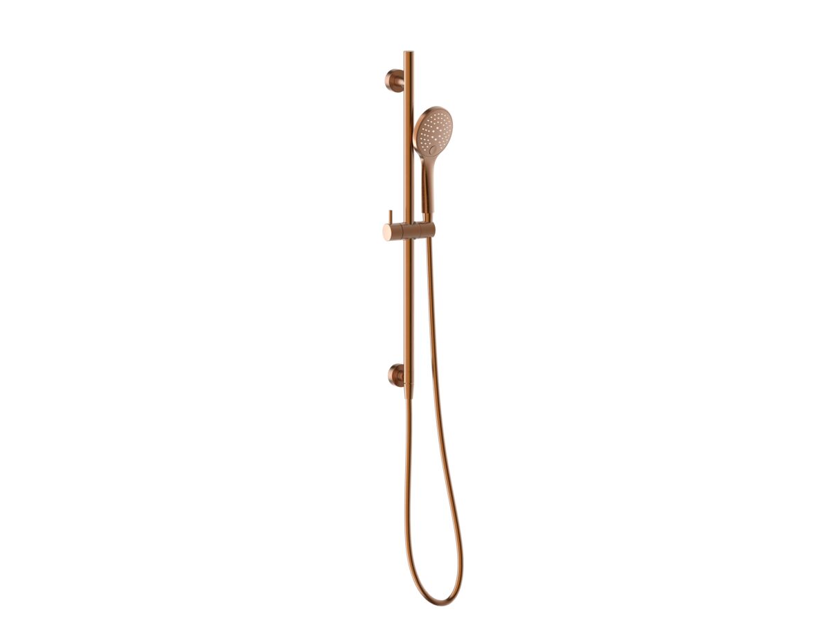 reece Mizu Drift Single Rail Shower with Top Rail Water Inlet Brushed Bronze (3 Star)