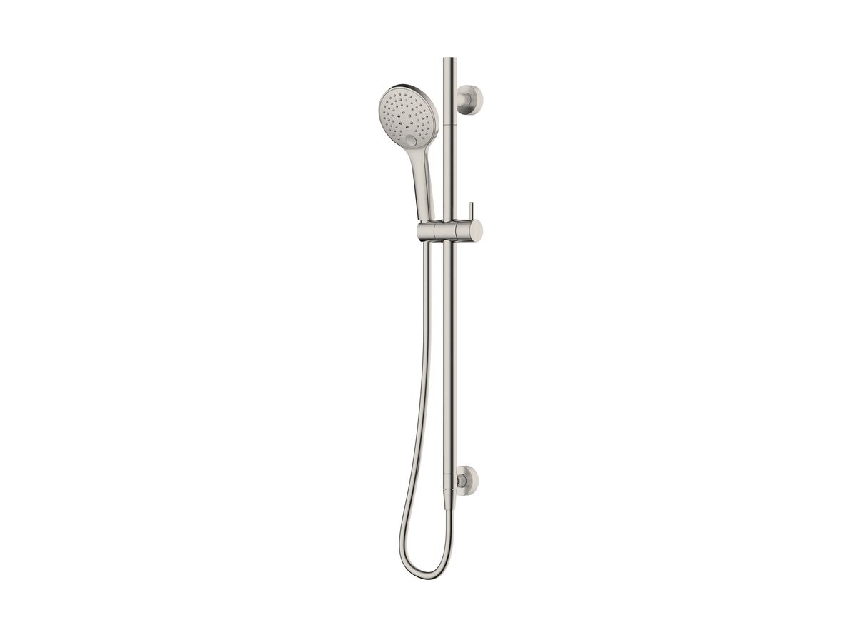 reece Mizu Drift Single Rail Shower with Top Rail Water Inlet Brushed Nickel (3 Star)