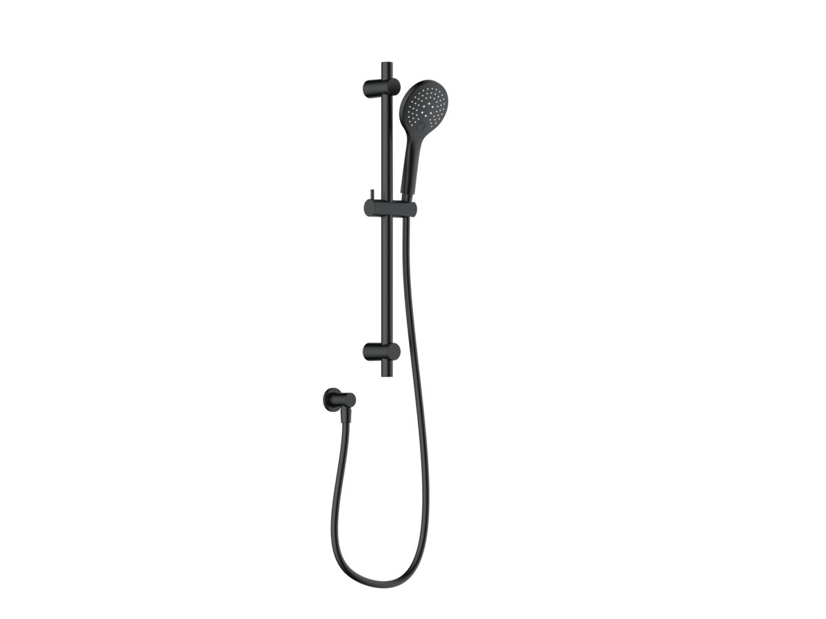 reece Mizu Drift Single Rail Shower with Wall Water Inlet Matte Black (5 Star)