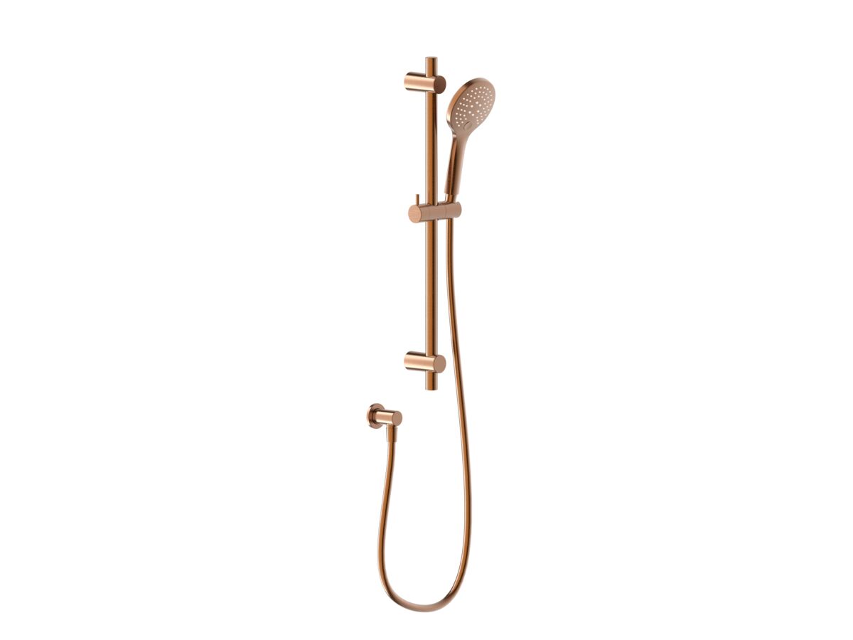 reece Mizu Drift Single Rail Shower with Wall Water Inlet Brushed Bronze (5 Star)