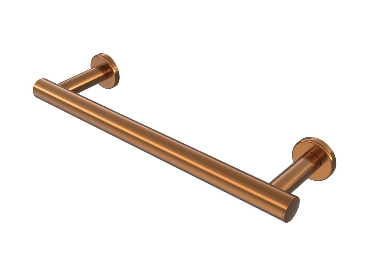 Reece Mizu Drift Single Towel Rail 300mm Brushed Bronze