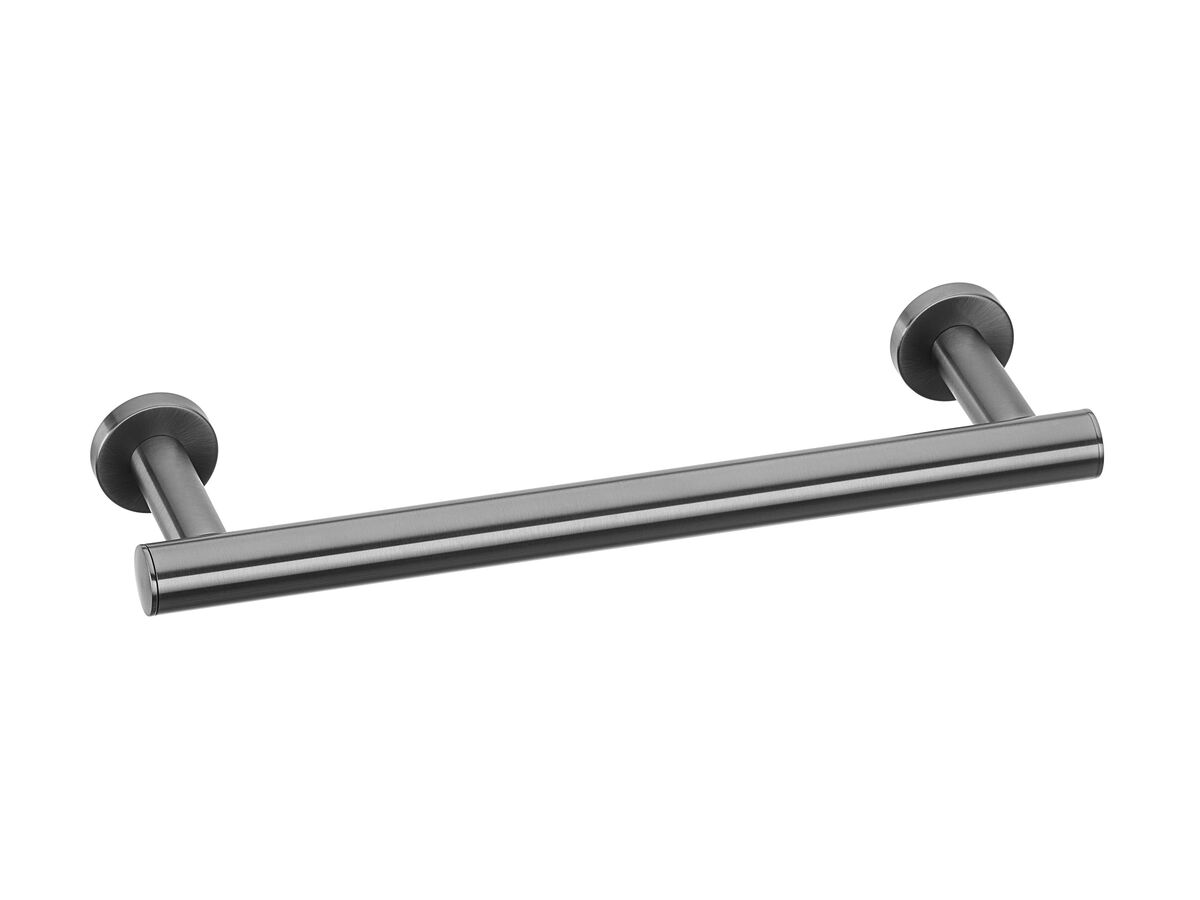 reece Mizu Drift Single Towel Rail 300mm Brushed Gunmetal