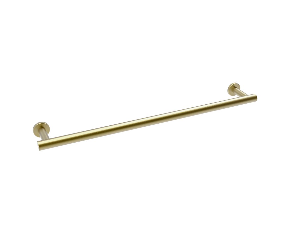 reece Mizu Drift Single Towel Rail 600mm Brushed Brass
