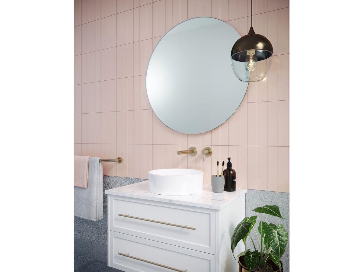 Reece Mizu Drift Single Towel Rail 700mm Brushed Gold
